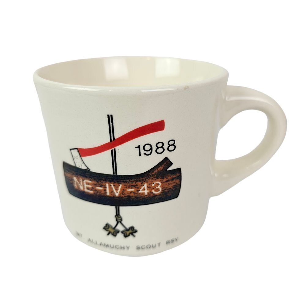 Vintage 1988 BSA Boy Scouts Ceramic Mug Axe‎ Limited Ceramics Camping